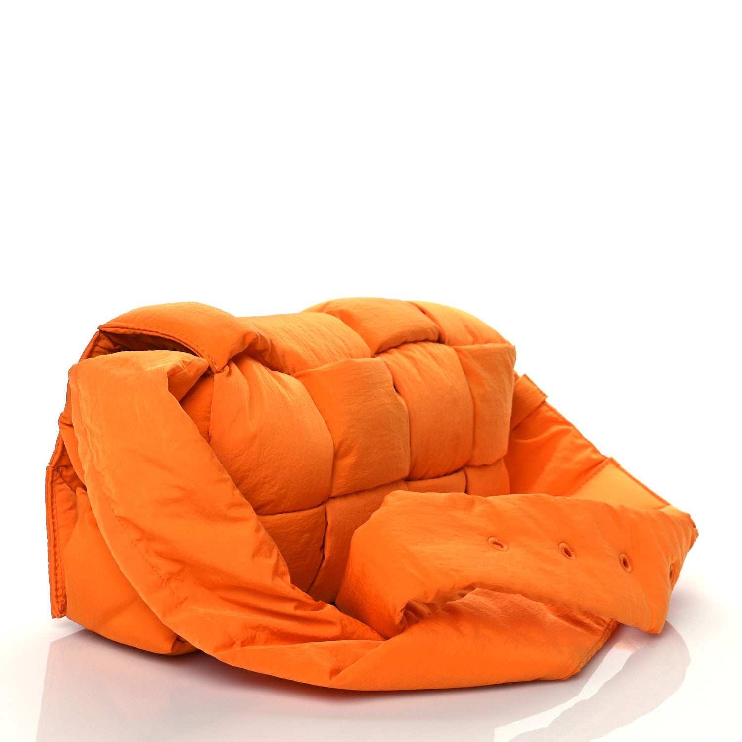 Bottega Veneta Nylon Intrecciato Padded Tech Cassette Bag Orange 4 of 11