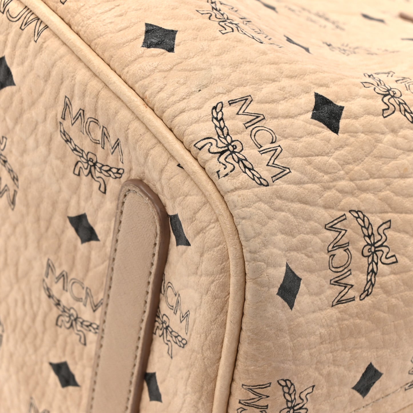Visetos Medium Liz Reversible Shopper Tote Beige
