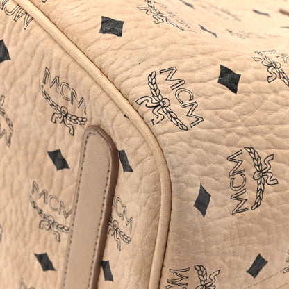 MCM Visetos Medium Liz Reversible Shopper Tote Beige 20 of 28
