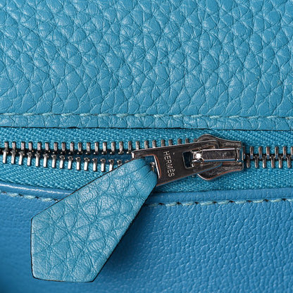 Hermes Taurillon Clemence Kelly Retourne 35 Bleu Izmir 18 of 33
