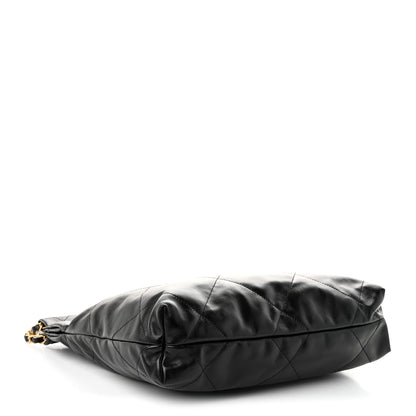 Chanel Shiny Calfskin Quilted Small Chanel 22 Black 5 of 11