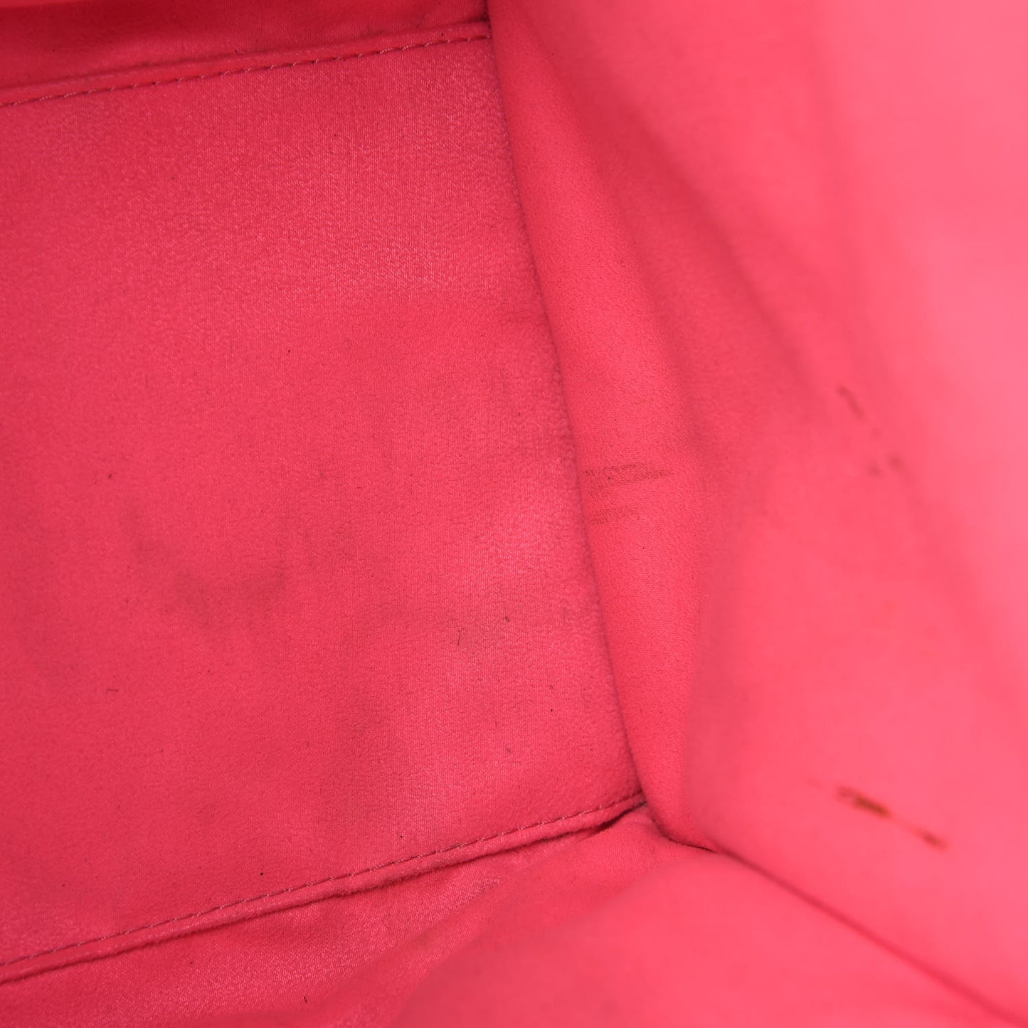 Drummed Calfskin Mini Luggage Fluo Pink