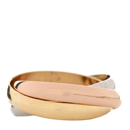 Cartier 18K Pink Yellow White Gold Classic Les Must De Cartier Trinity Ring 53 6.25 3 of 4