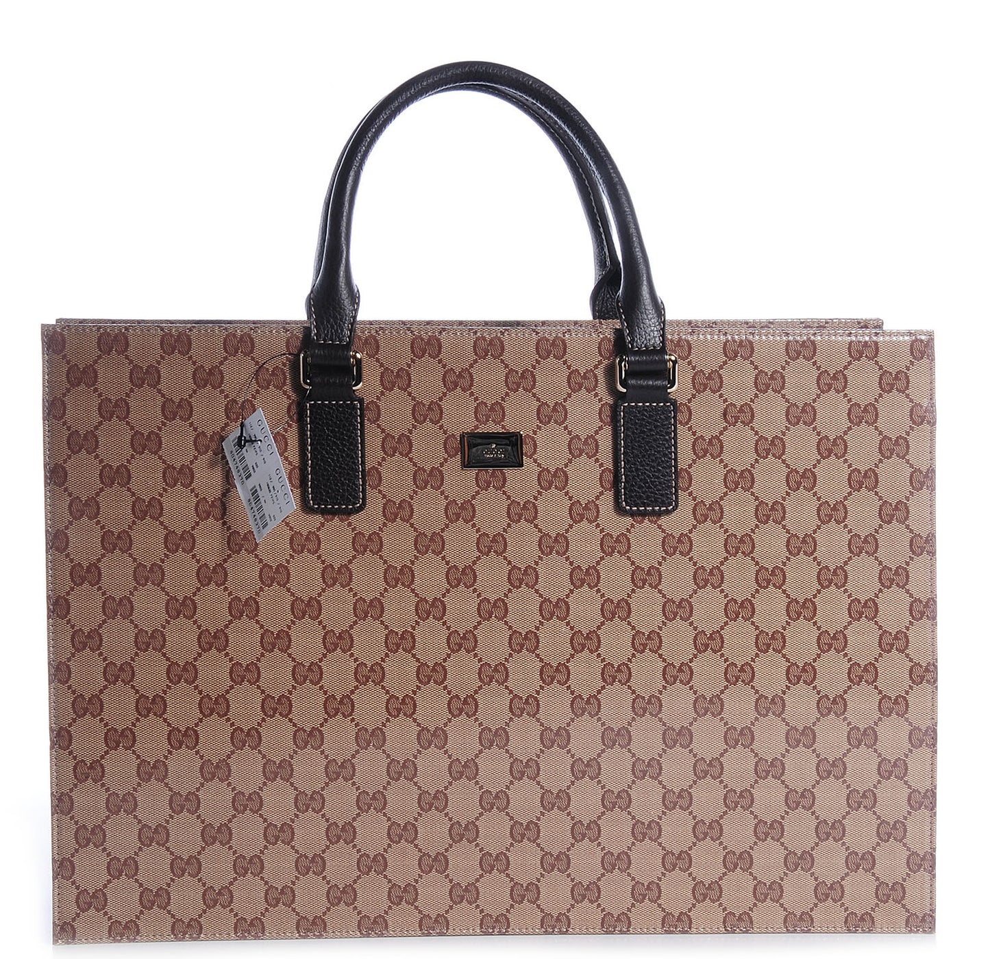 Crystal Monogram Briefcase Brown