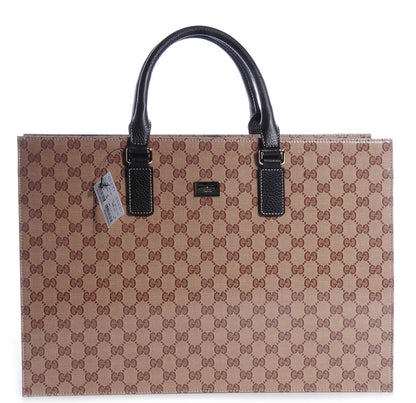 Gucci Crystal Monogram Briefcase Brown 1 of 7