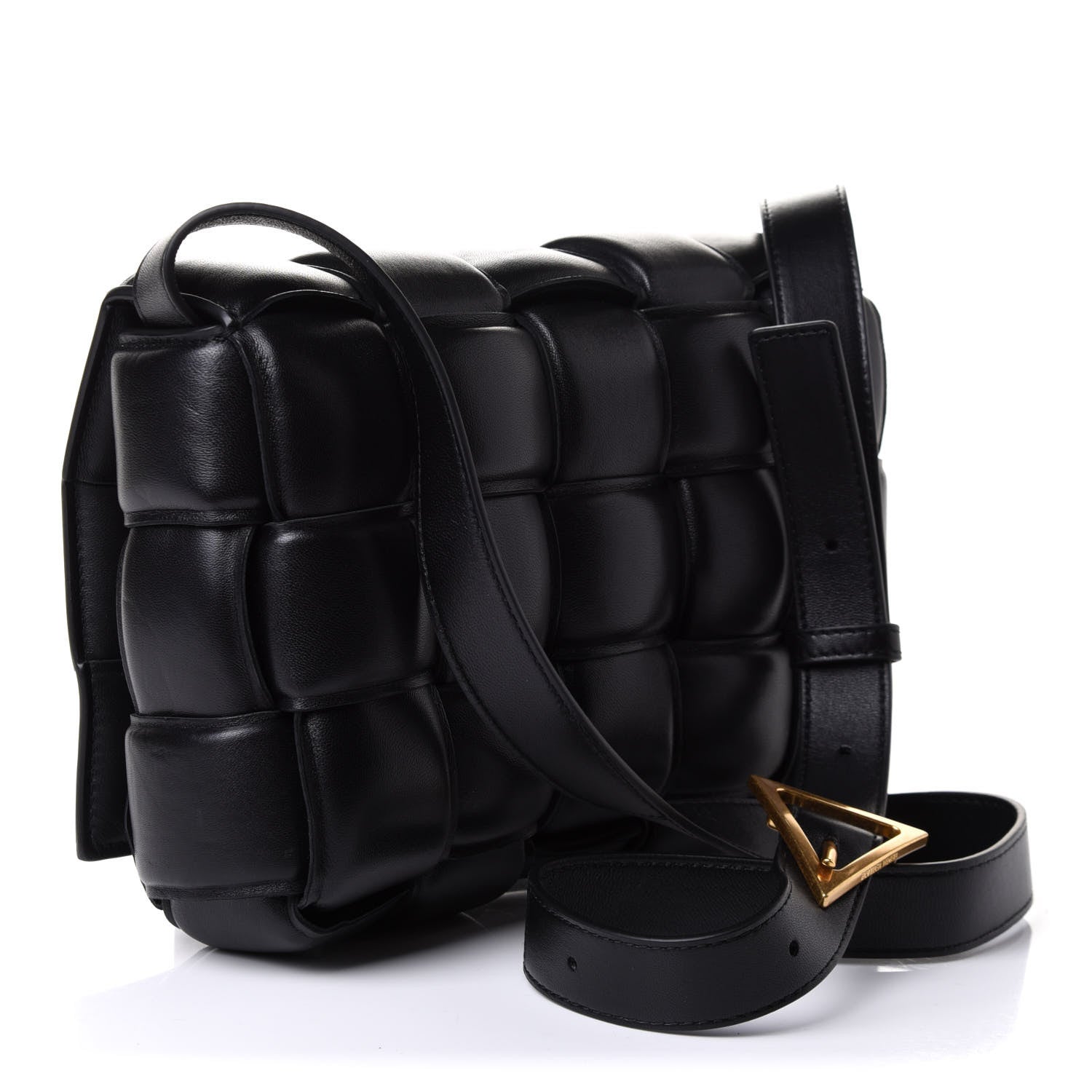 Bottega Veneta Nappa Maxi Intreccio Padded Cassette Crossbody Bag Black 3 of 9