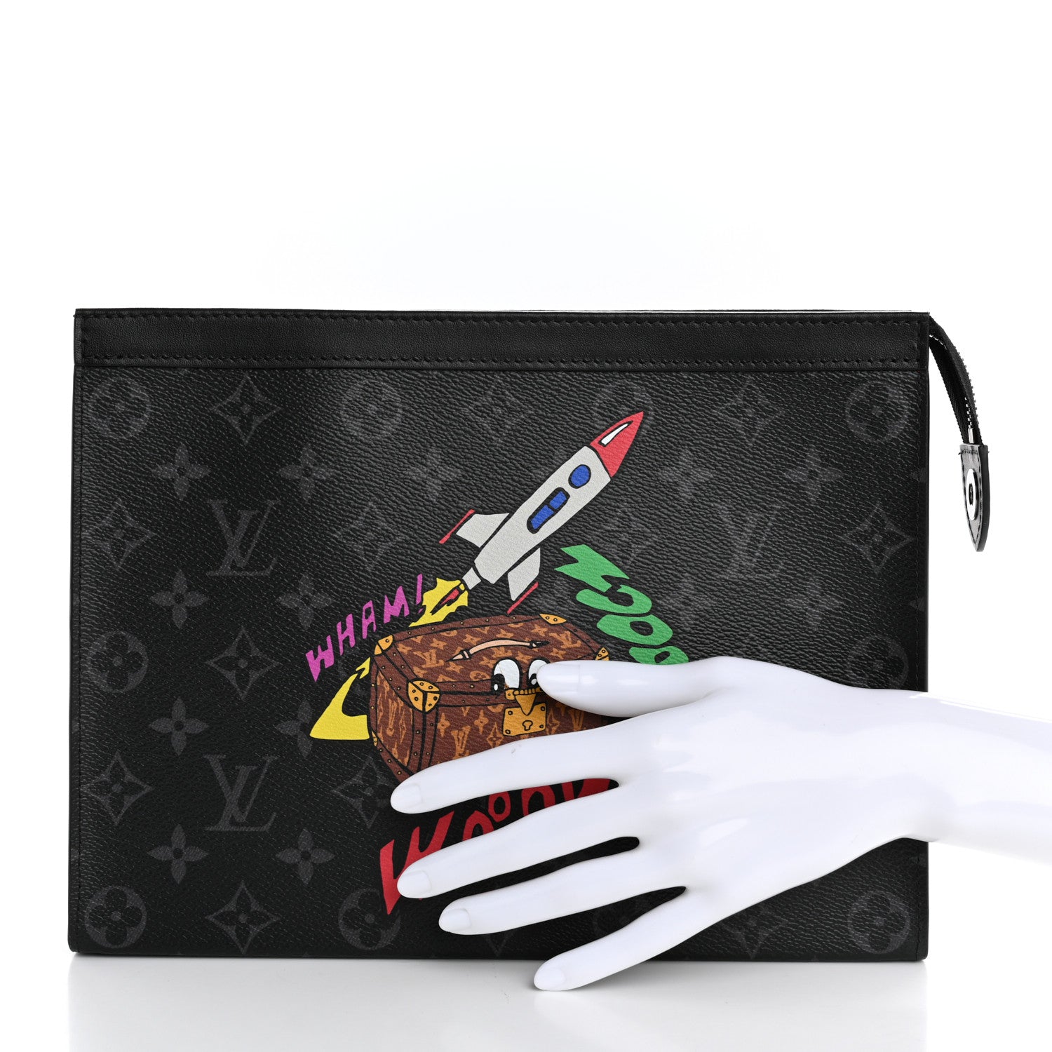 Louis Vuitton Monogram Eclipse Space Age Pochette Voyage MM 2 of 7