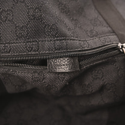 Gucci Denim Monogram Large Collapsible Travel Tote Black 6 of 10