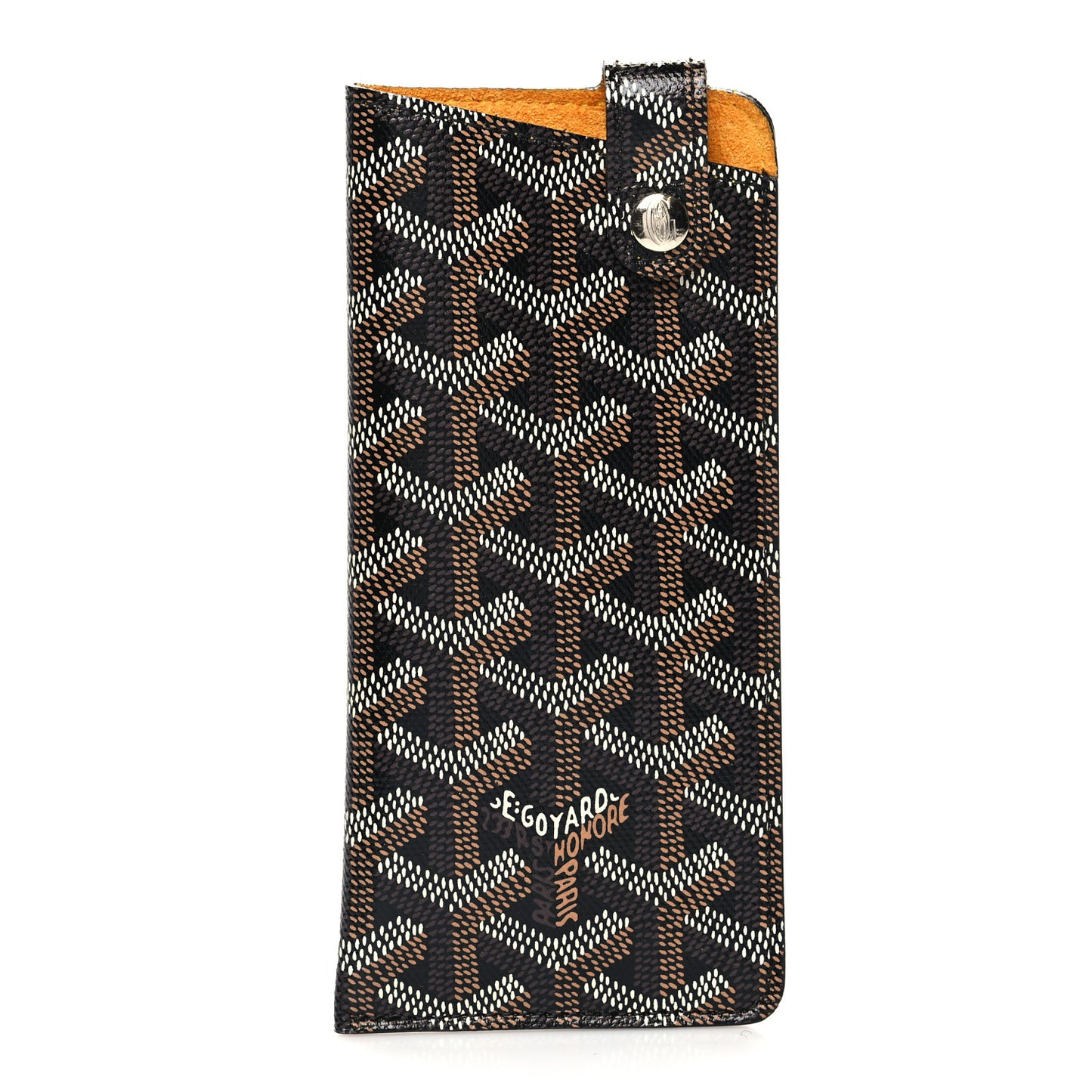 Goyardine Montmartre Glasses Case Black