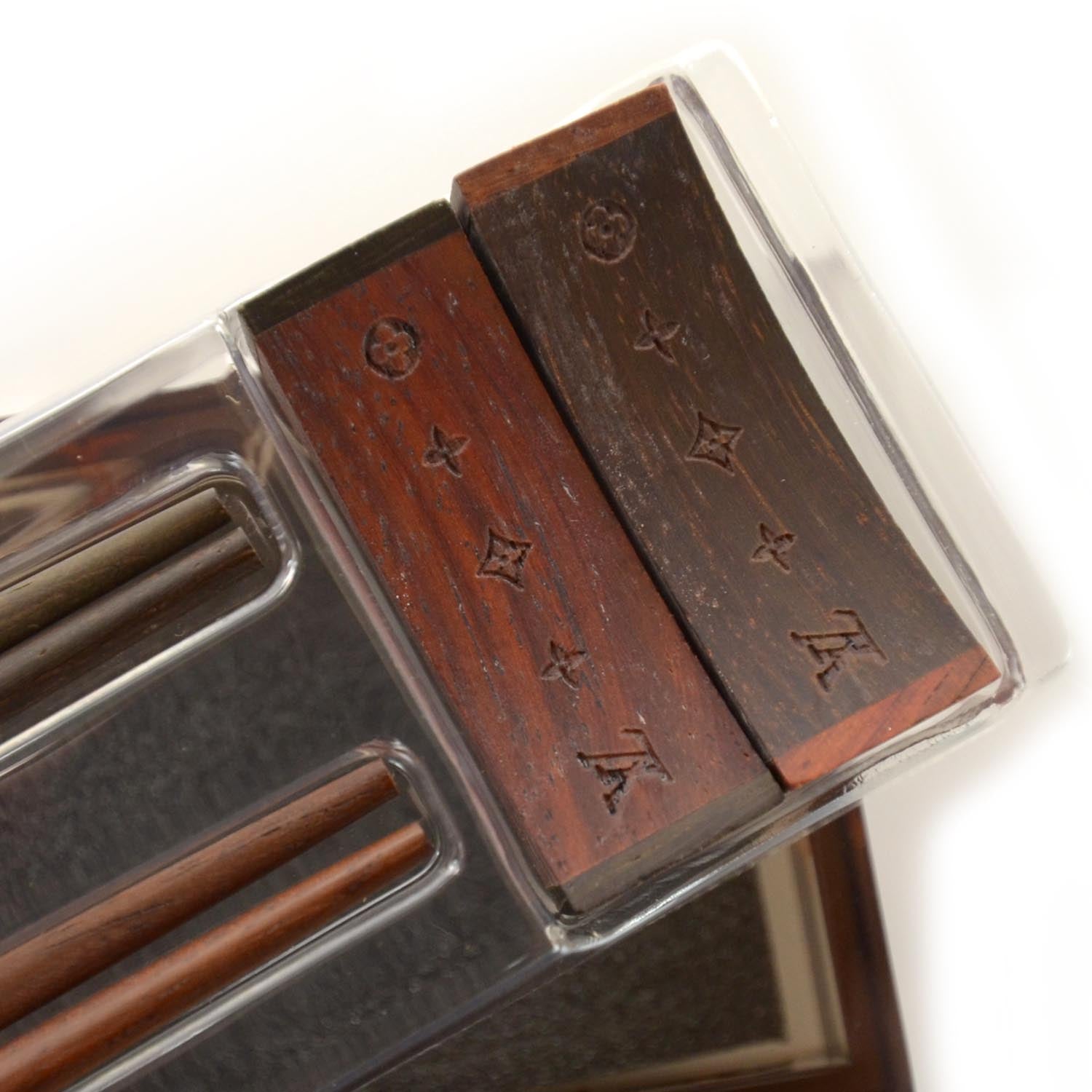 Louis Vuitton Rosewood Monogram Chopsticks VIP w Case 3 of 4