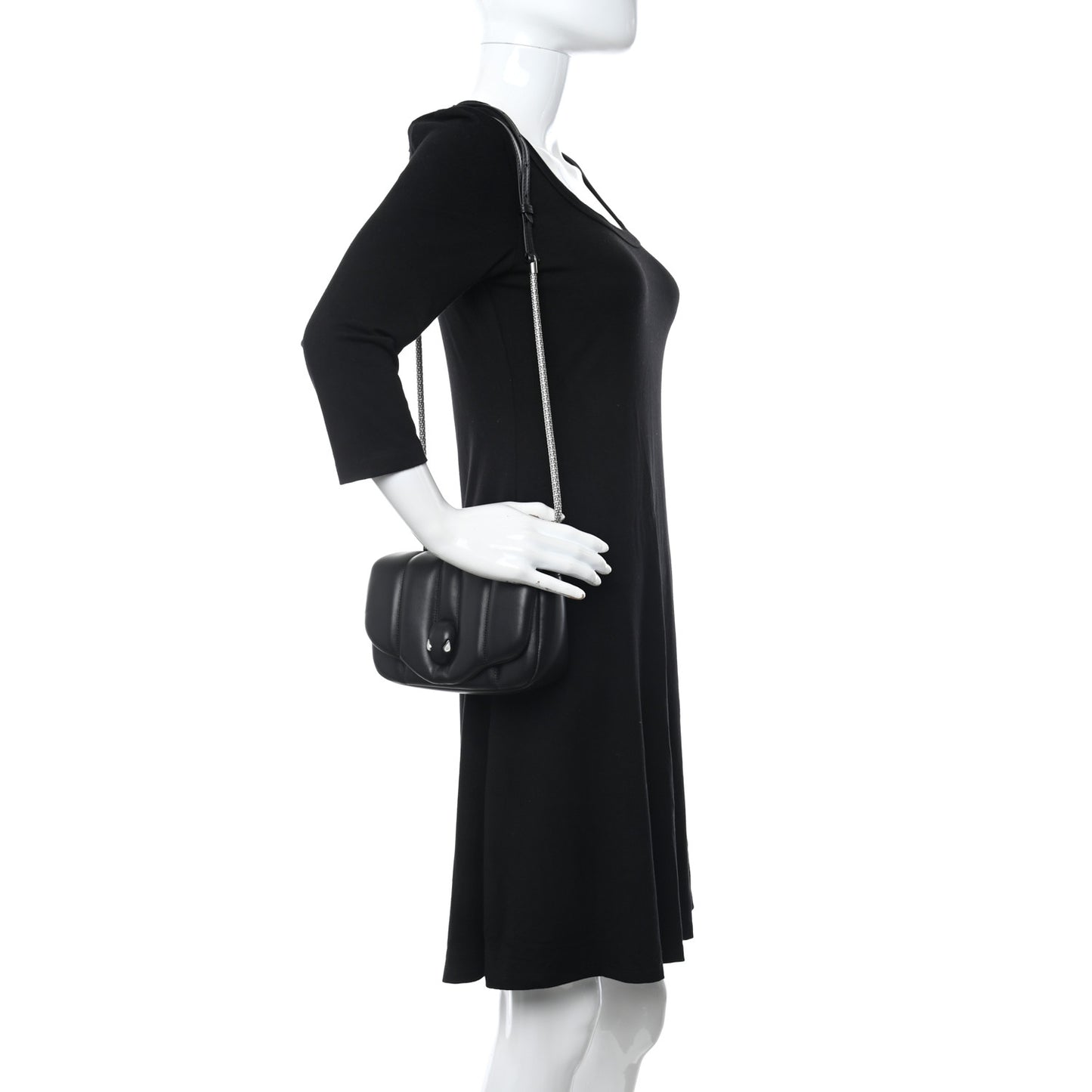 X AMBUSH Nappa Serpenti Crossbody Bag Black