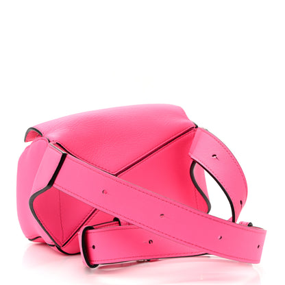 Loewe Calfskin Mini Puzzle Bumbag Neon Pink 3 of 9