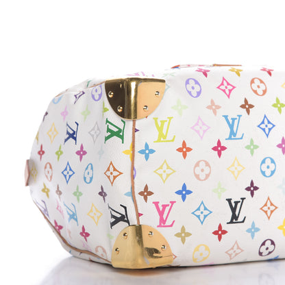 Louis Vuitton Monogram Multicolor Speedy 30 White 6 of 9