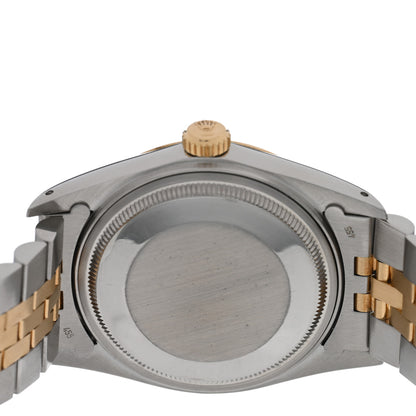 Rolex Stainless Steel 18K Yellow Gold 36mm Oyster Perpetual Datejust Watch Champagne 16013 4 of 4