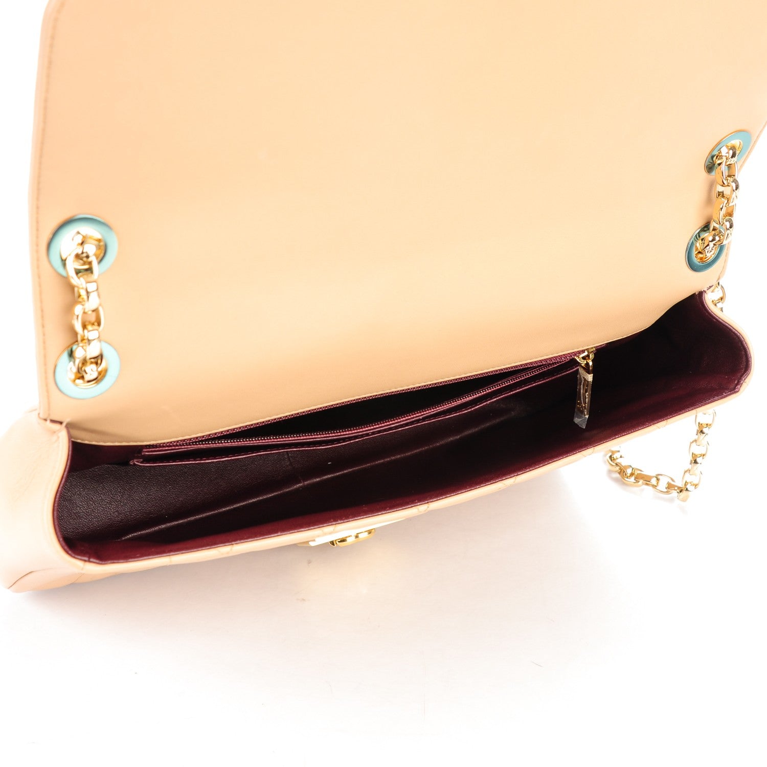 Chanel Lambskin Quilted Large Chic With Me Flap Beige 5 of 7