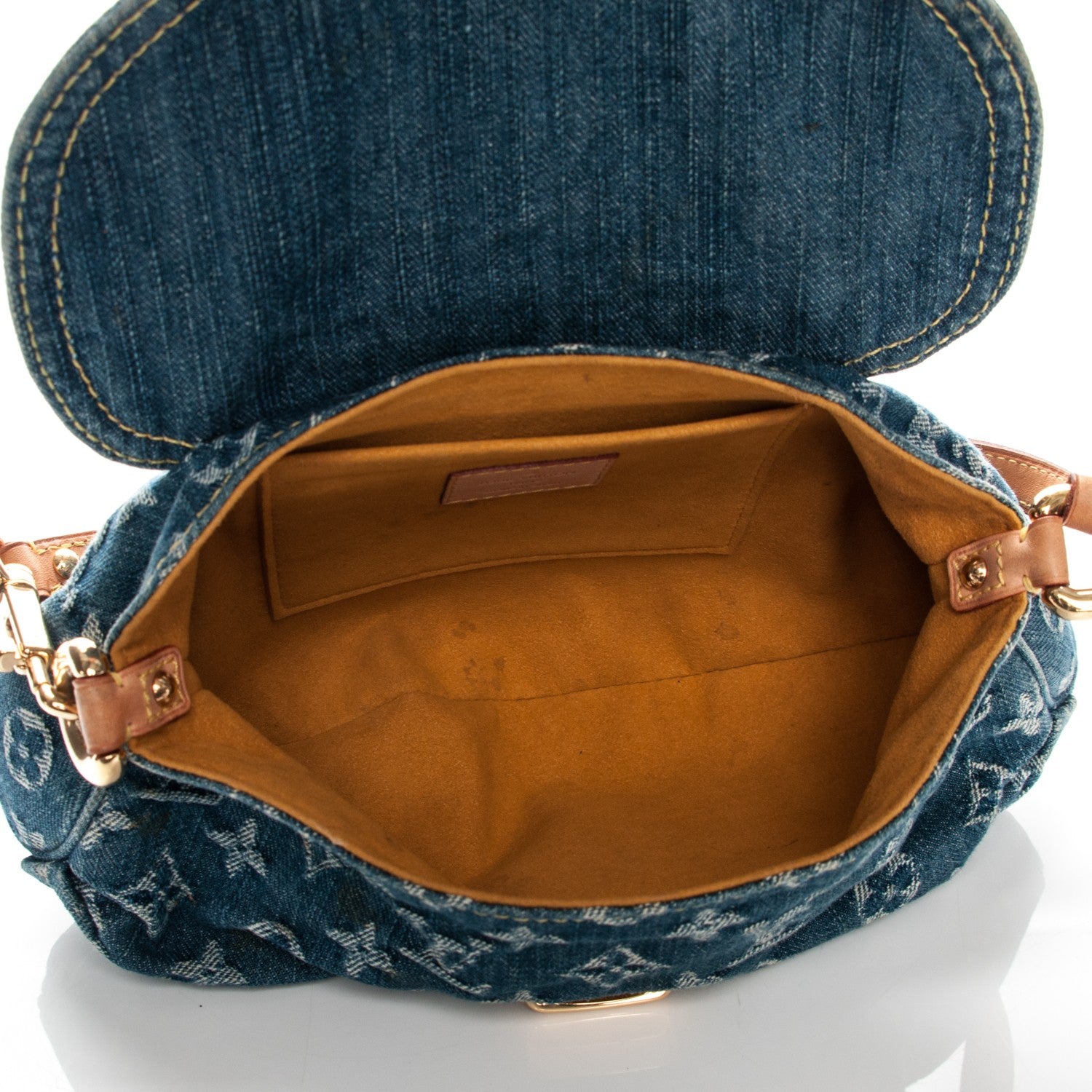 Louis Vuitton Monogram Denim Mini Pleaty Blue 5 of 8