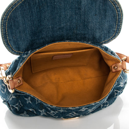 Louis Vuitton Monogram Denim Mini Pleaty Blue 5 of 8