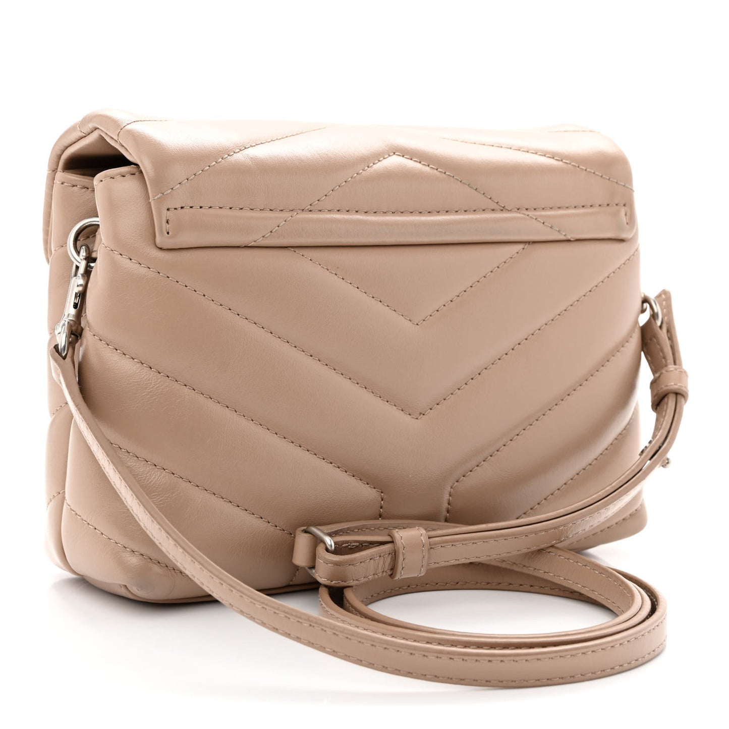 Calfskin Y Quilted Monogram Toy Loulou Crossbody Bag Gold Sand