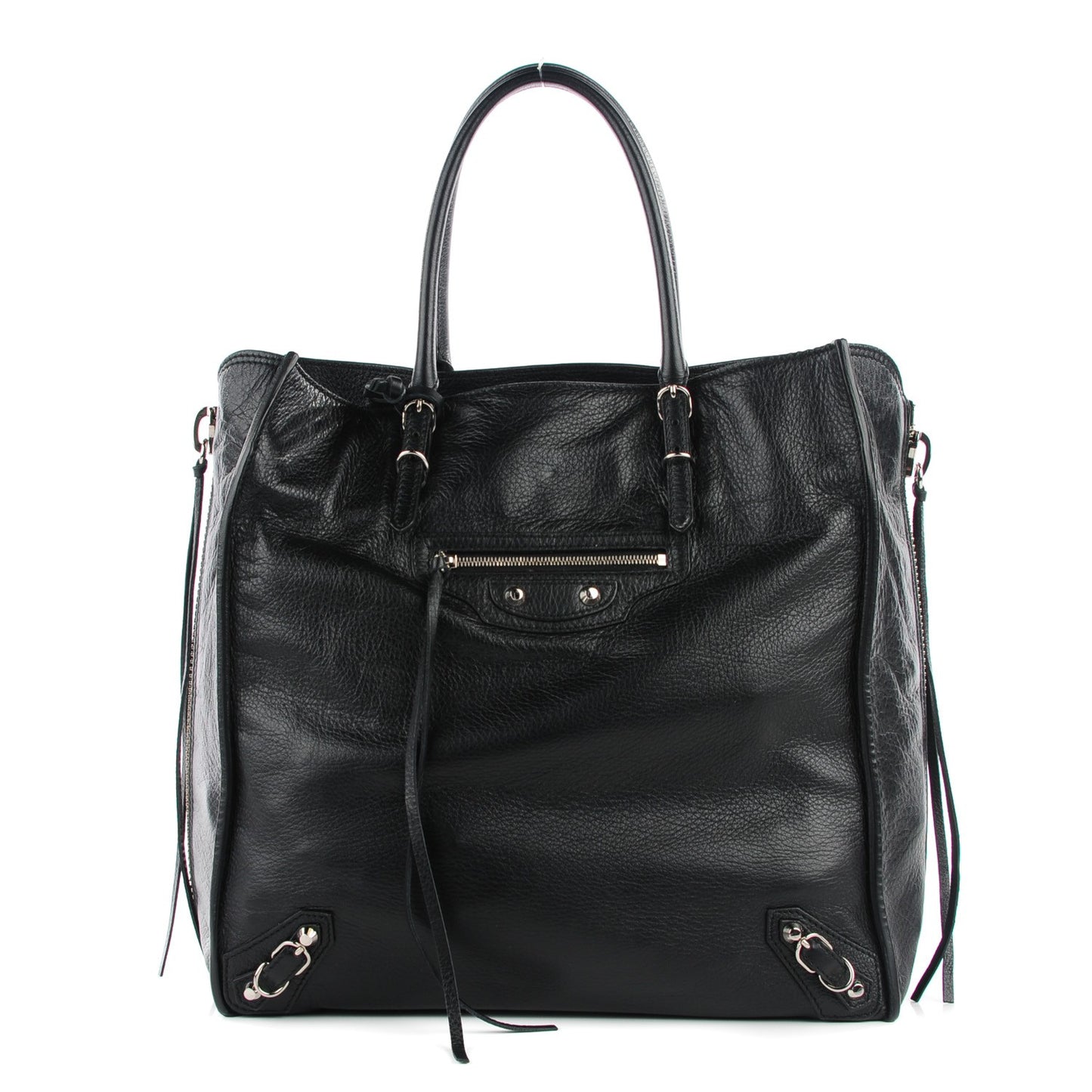 Veau Papier A5 Zip Around Tote Black