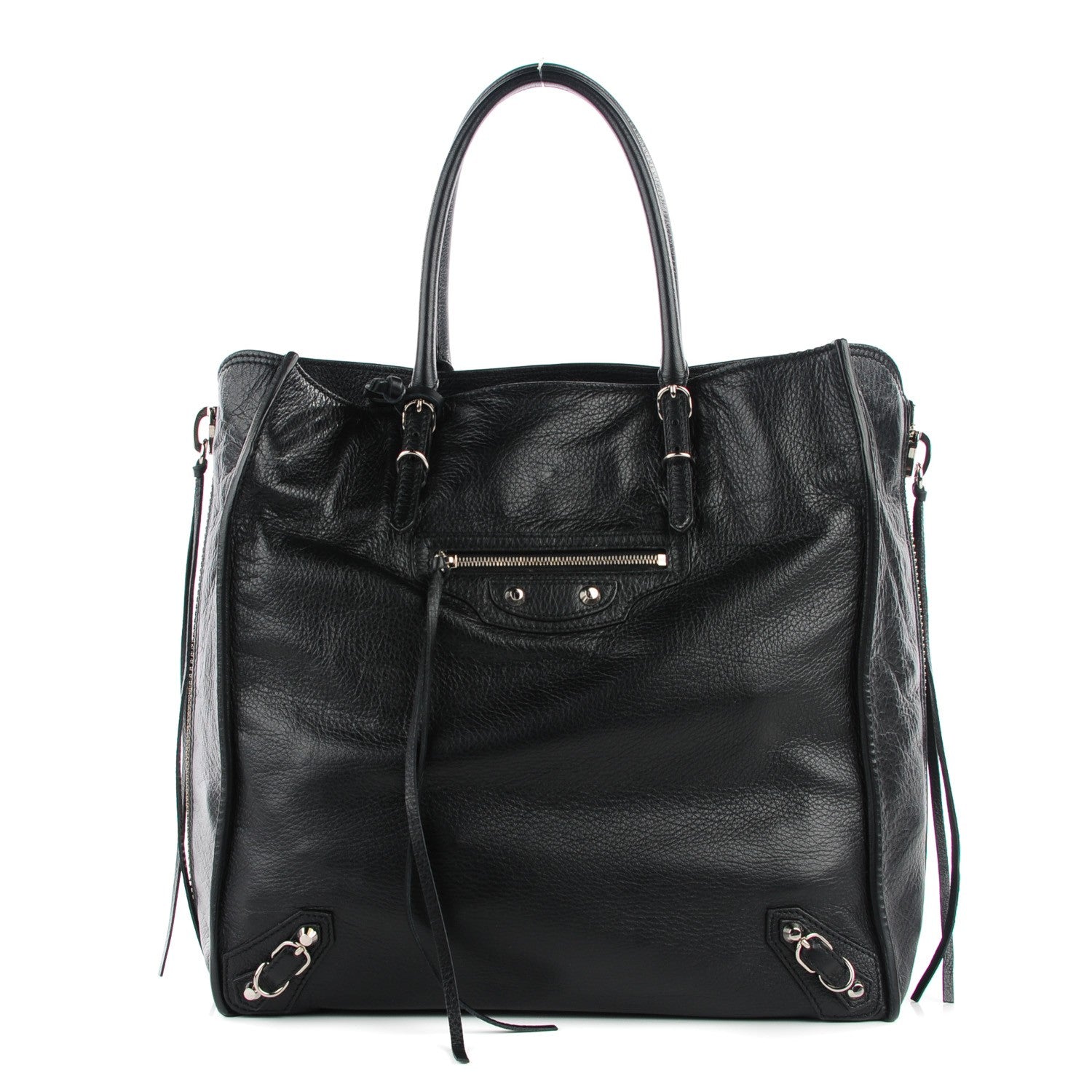 Balenciaga Veau Papier A5 Zip Around Tote Black 1 of 11