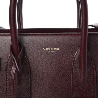 Saint Laurent Calfskin Small Sac De Jour Amarena 8 of 9