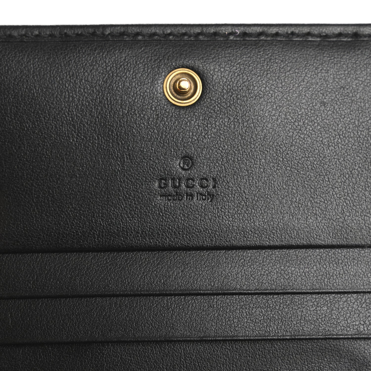 Gucci Calfskin Matelasse GG Marmont Card Case Wallet Black 6 of 8