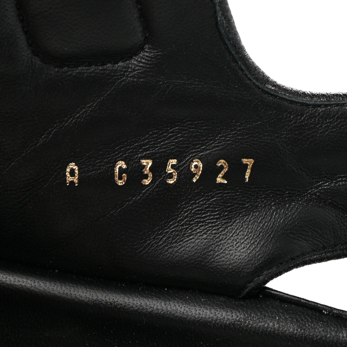 Grained Calfskin Velcro Dad Sandals 39 Black