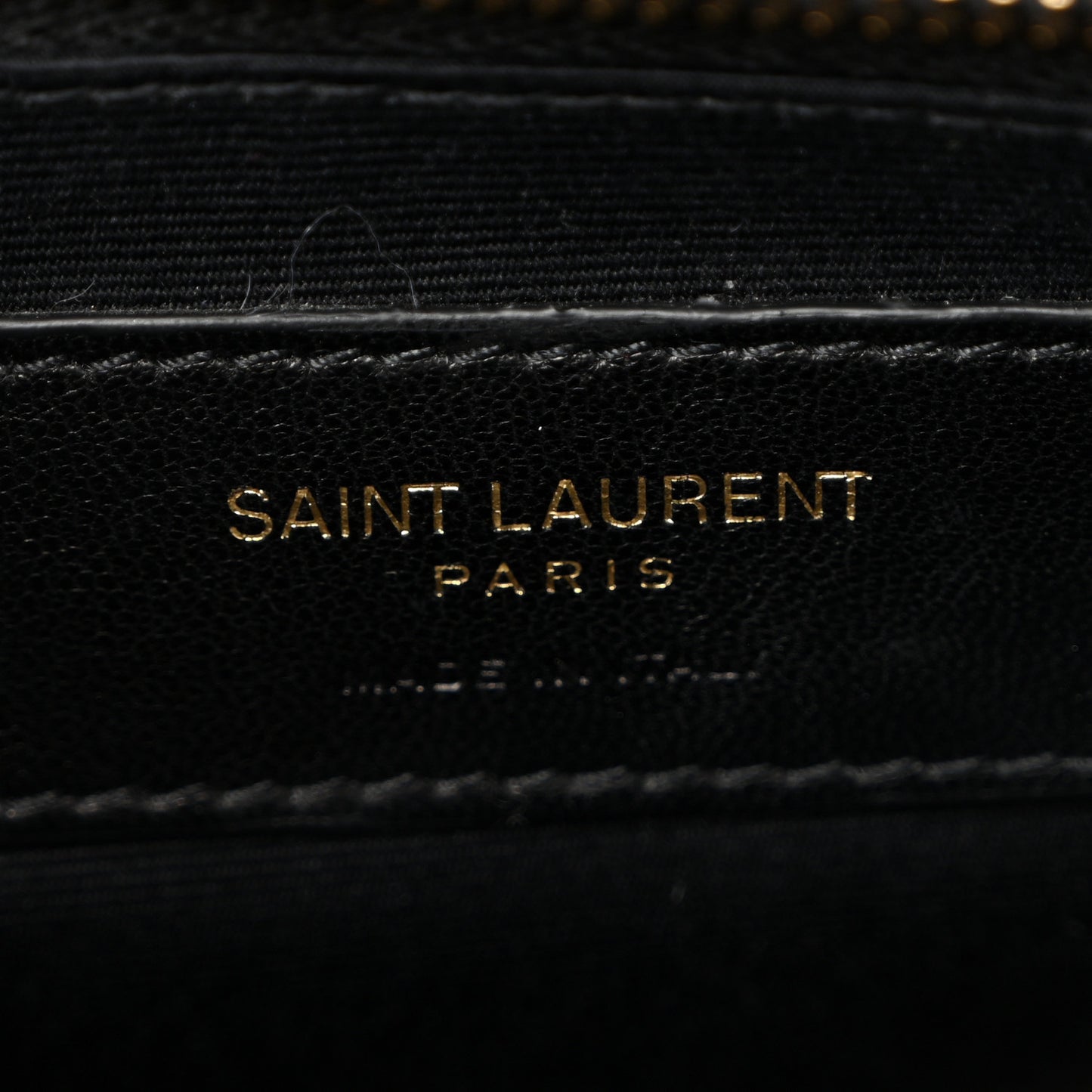 Calfskin Y Quilted Monogram Large Loulou Chain Satchel  Black