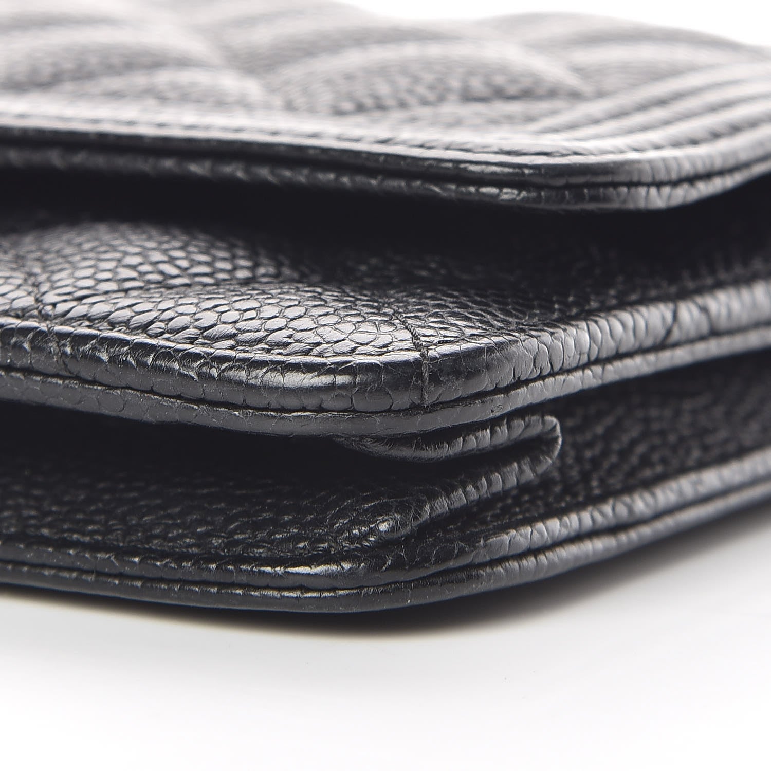 Chanel Caviar Quilted Boy Wallet On Chain WOC Black 9 of 10