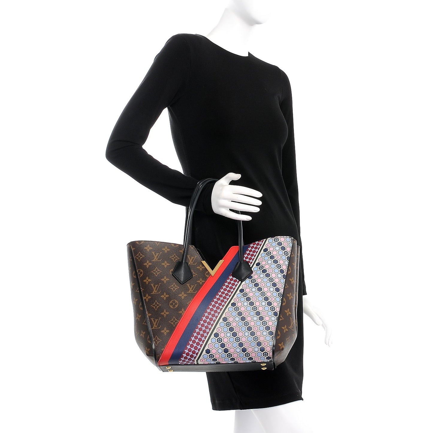 Calfskin Monogram Kimono Tote MM Rose