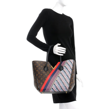 Louis Vuitton Calfskin Monogram Kimono Tote MM Rose 2 of 12
