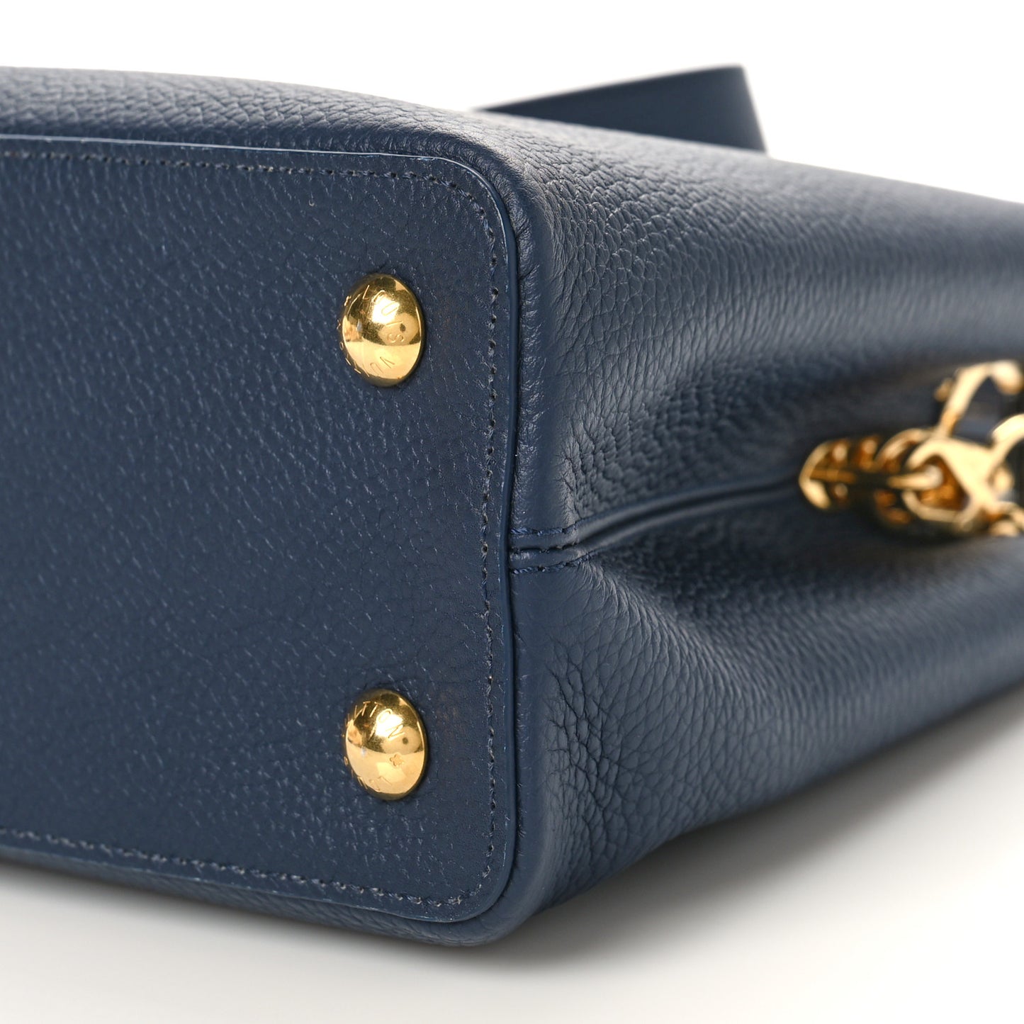 Taurillon Flower Chain Capucines MM Navy