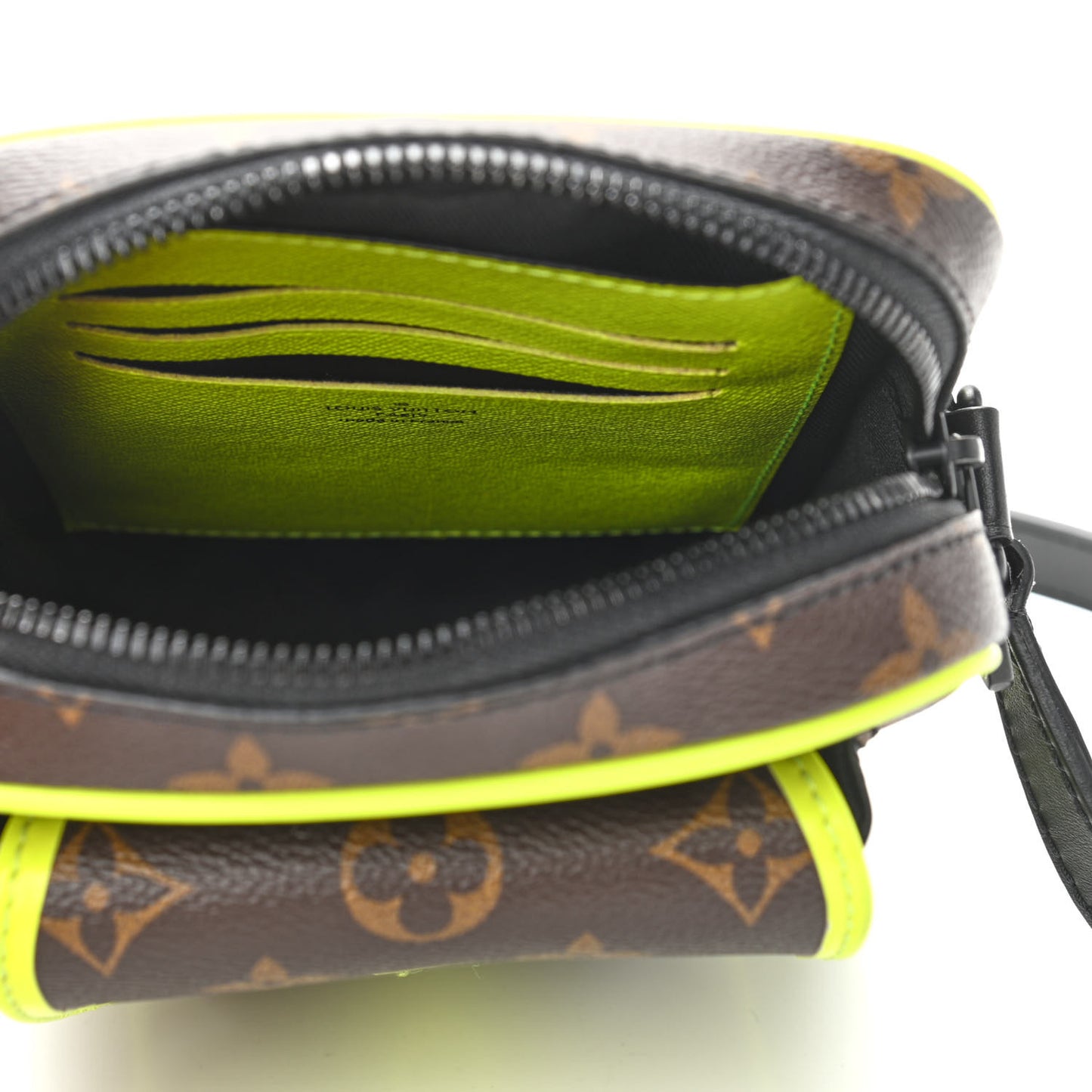 Monogram Macassar Christopher Wearable Wallet Fluorescent Yellow