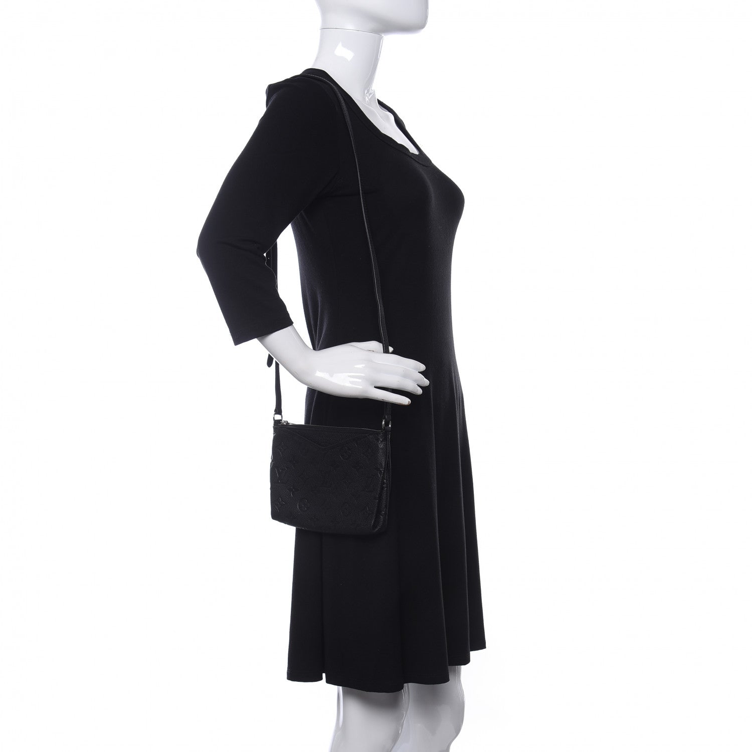 Louis Vuitton Empreinte Pallas Crossbody Black 2 of 9
