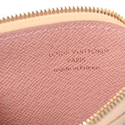 Louis Vuitton Damier Azur Zipped Romy Card Holder Rose Ballerine 6 of 7