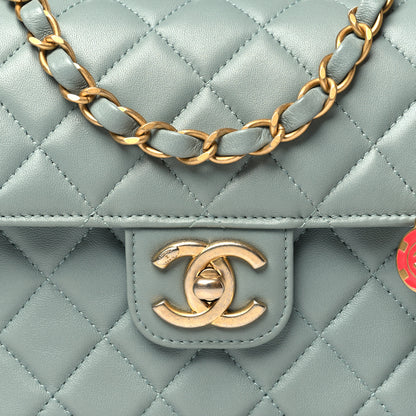 Chanel Lambskin Quilted Casino Chips Small Flap Grey 8 of 10
