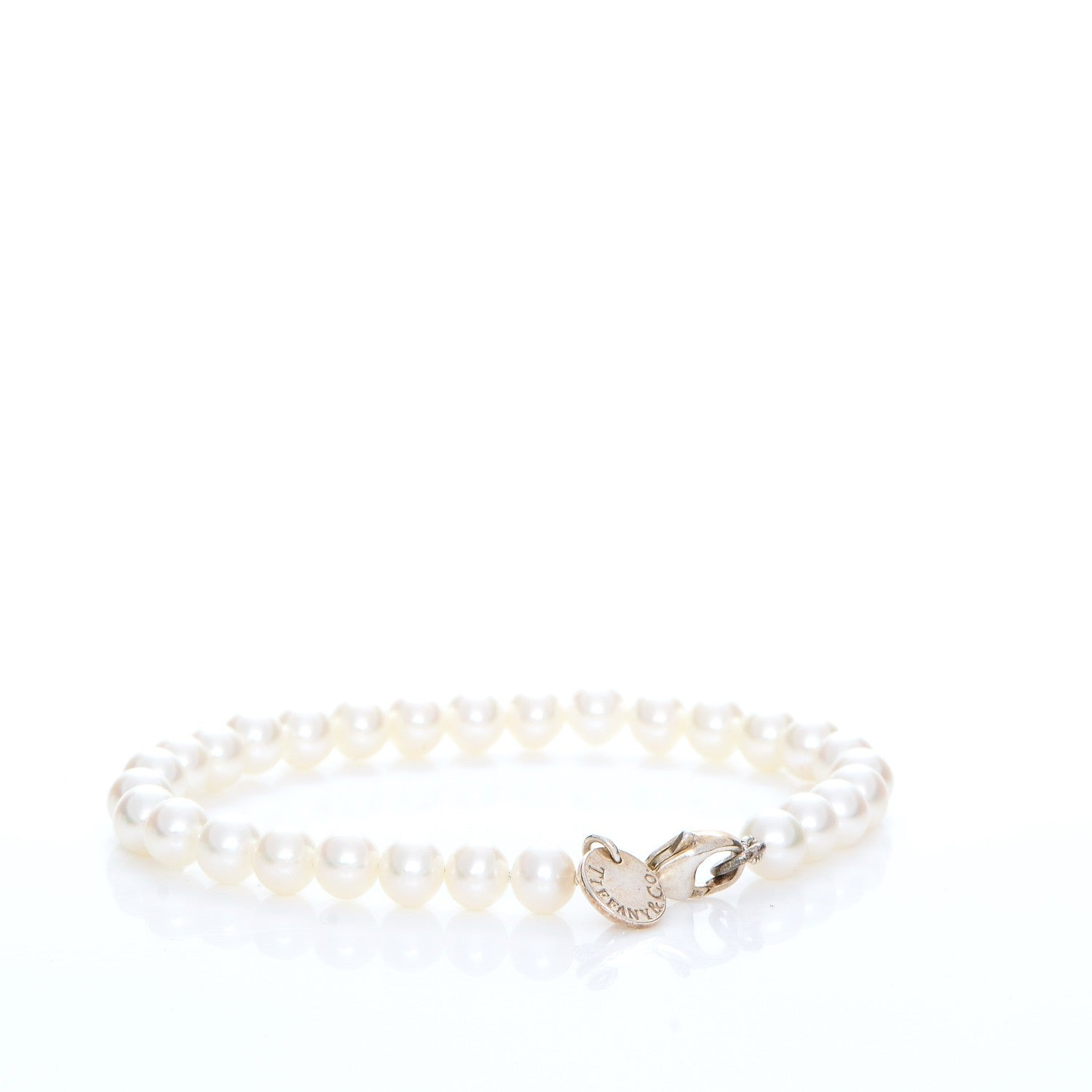 Tiffany Sterling Silver Pearl Ziegfeld Bracelet 2 of 7