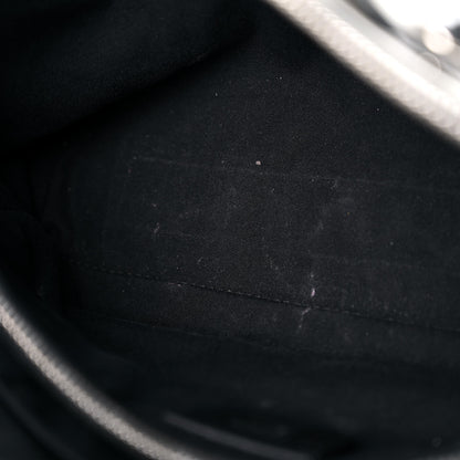 Fendi Vitello Dolce Croc Tail Medium By The Way Boston Bag White Black 14 of 26