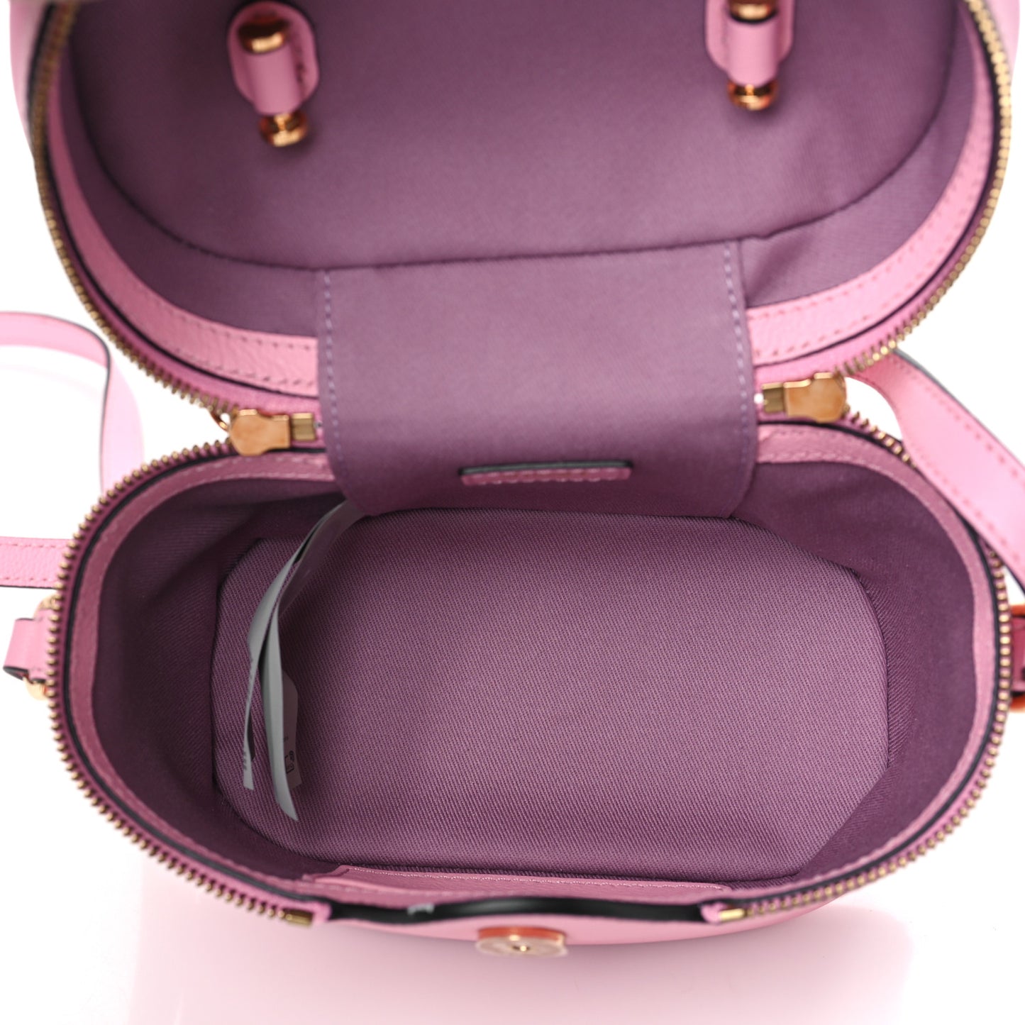 Grained Calfskin Medusa Vanity Case Pink
