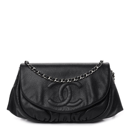 Chanel Caviar Half Moon Wallet On Chain WOC Black 1 of 11