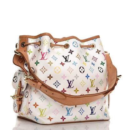 Louis Vuitton Monogram Multicolor Petit Noe White 3 of 12