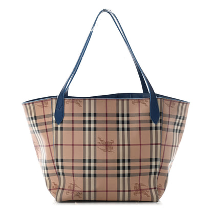 Burberry Haymarket Check Small Canterbury Tote Blue 1 of 11