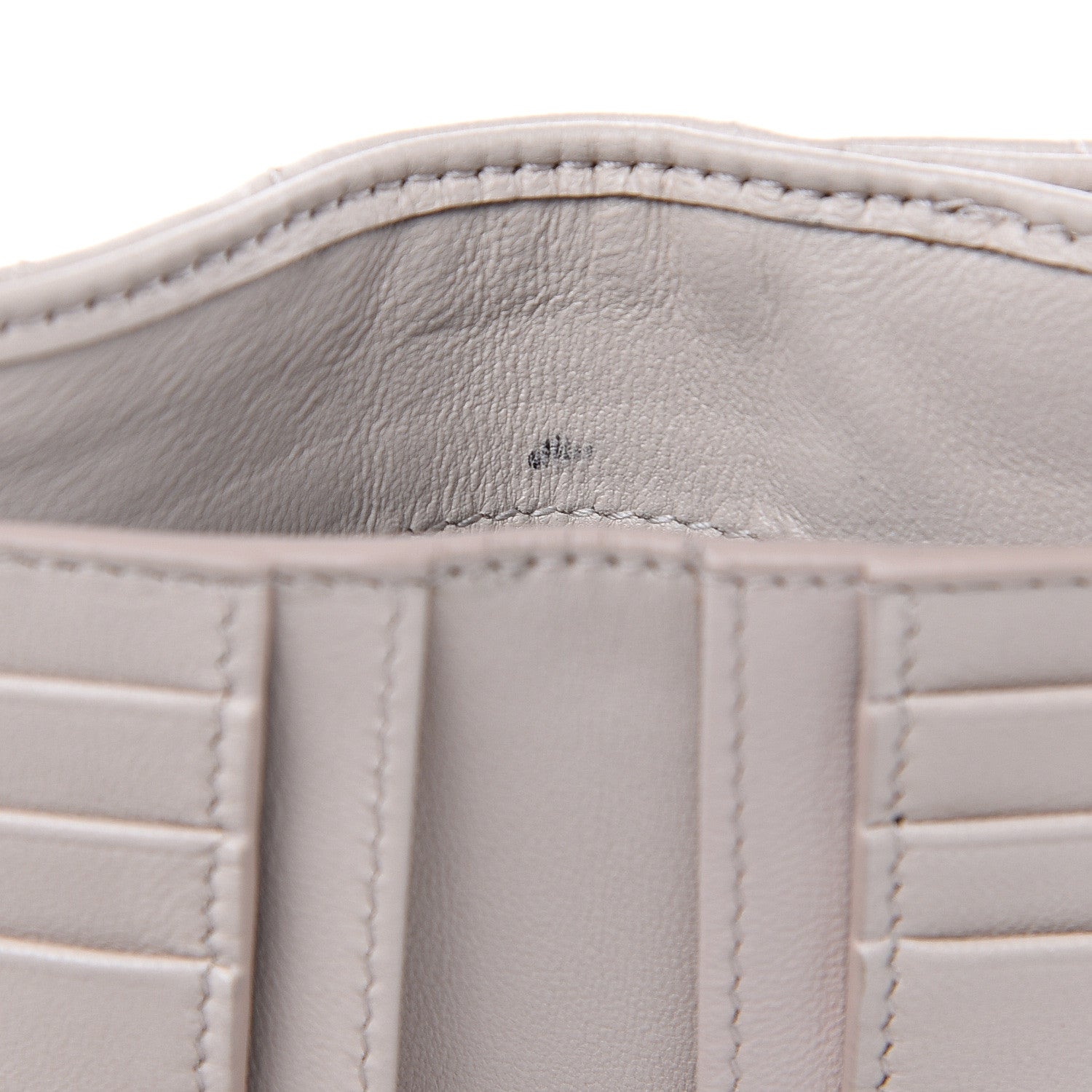 Saint Laurent Lambskin Y Quilted Monogram Compact Loulou Wallet Nude Powder 10 of 11