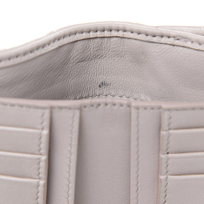 Saint Laurent Lambskin Y Quilted Monogram Compact Loulou Wallet Nude Powder 10 of 11