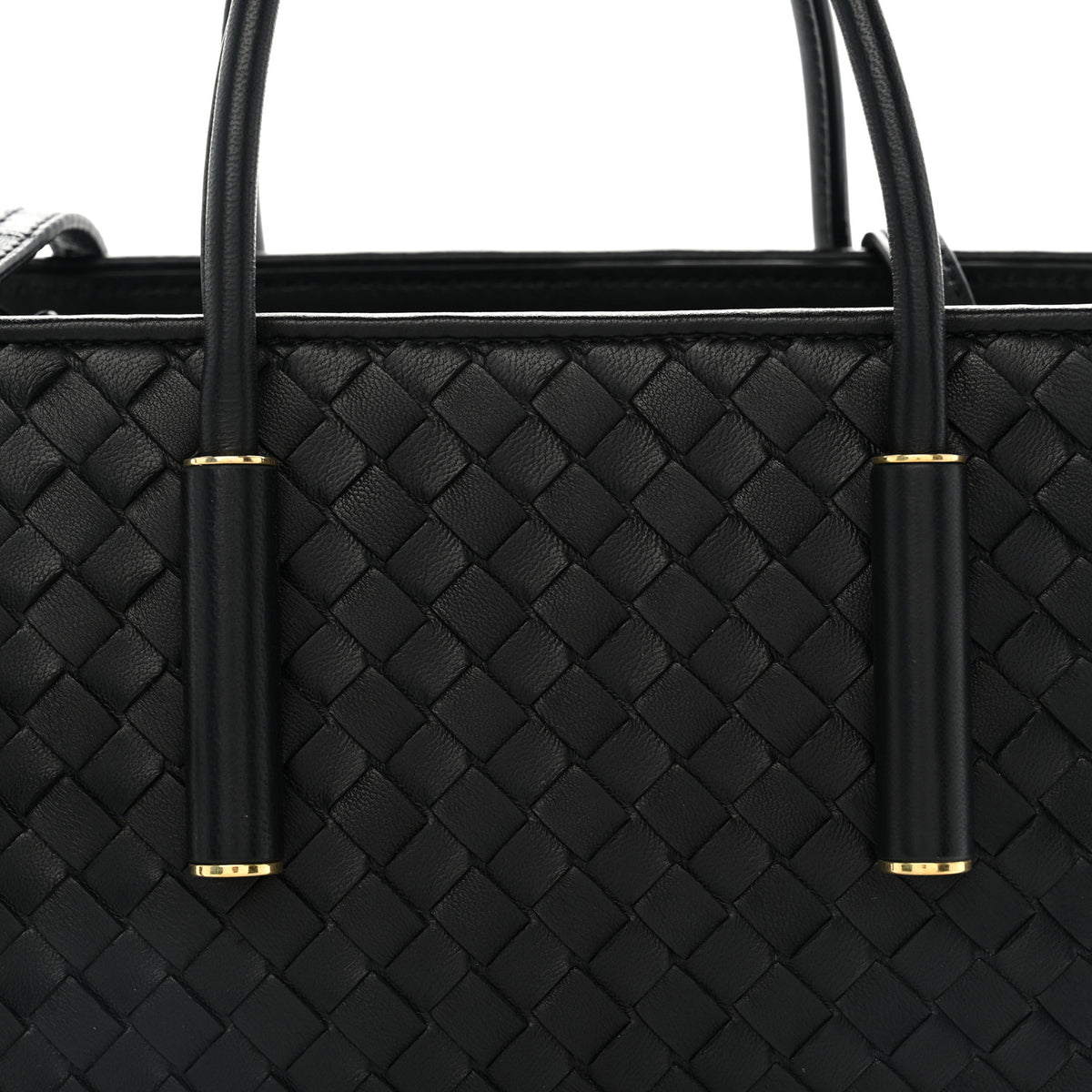 Nappa Intrecciato Baby Barbara Tote Black