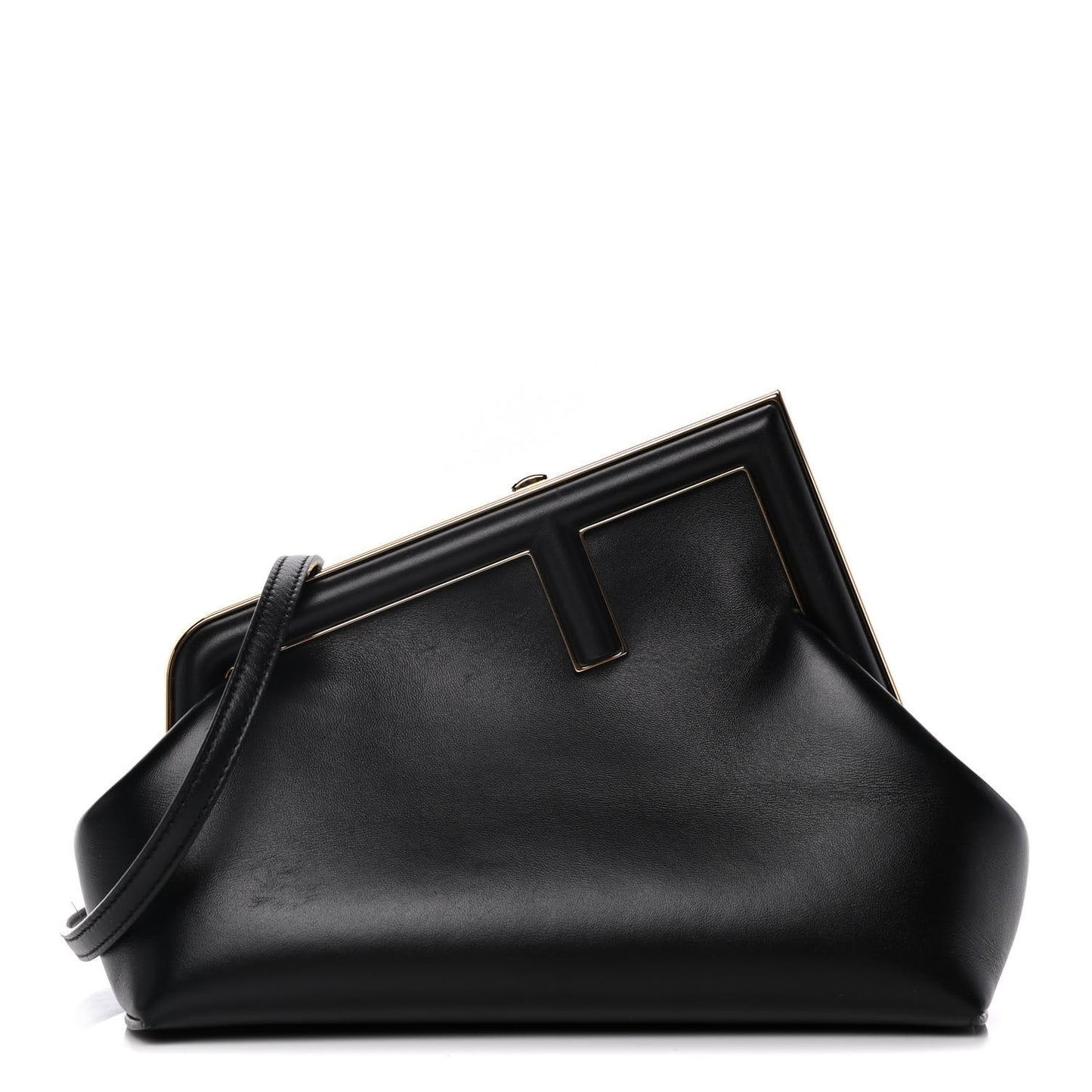 Shiny Nappa Small Fendi First Black