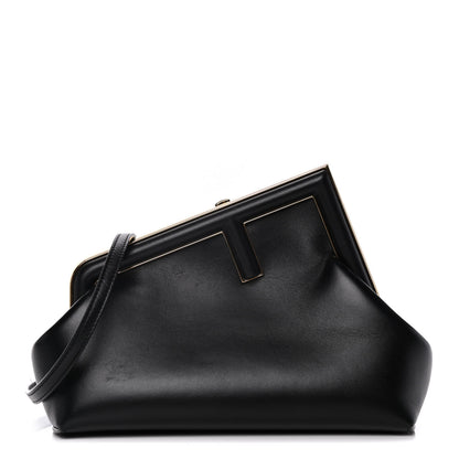 Fendi Shiny Nappa Small Fendi First Black 1 of 17