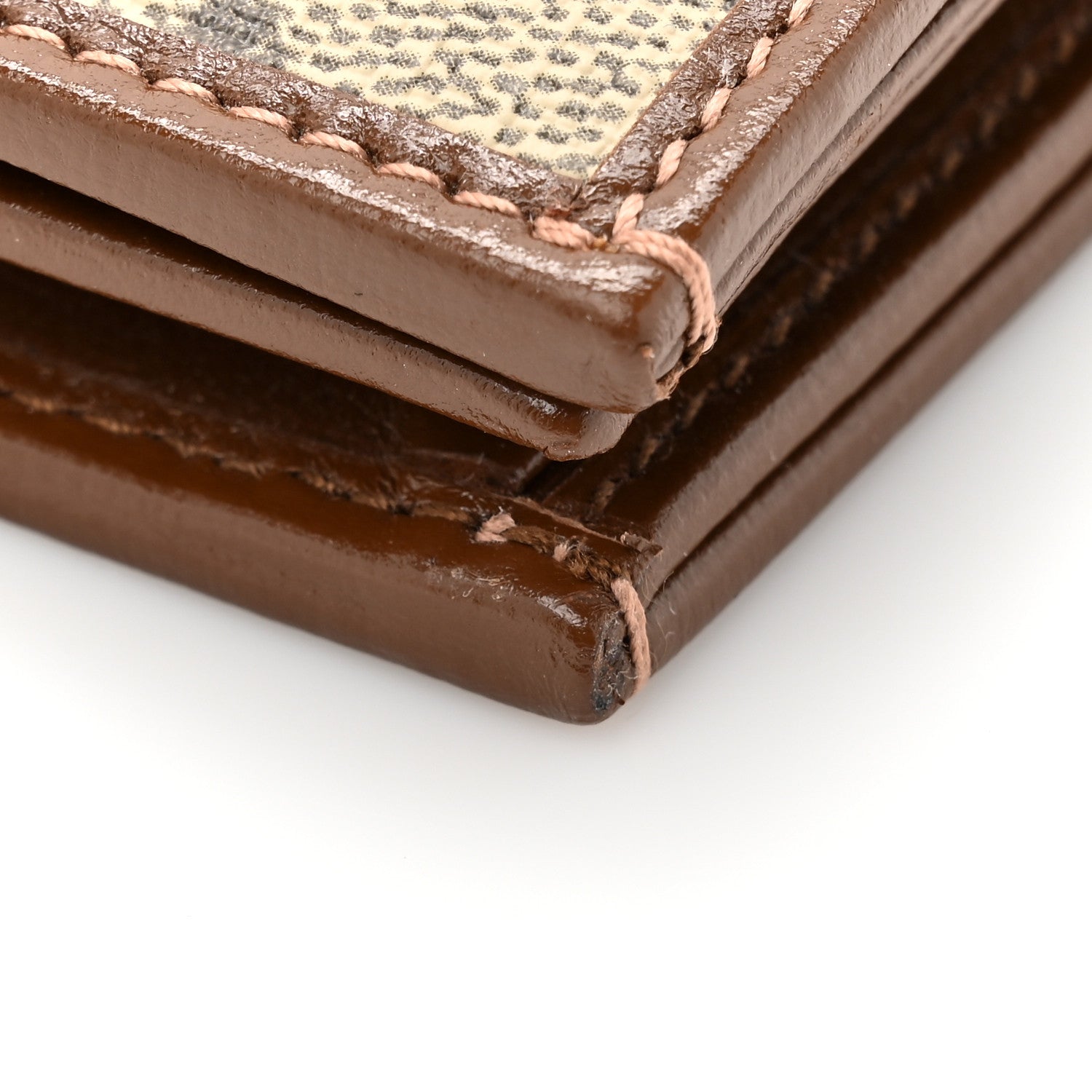 Gucci GG Supreme Monogram Horsebit 1955 Card Case Wallet Beige Ebony Brown Sugar 10 of 10