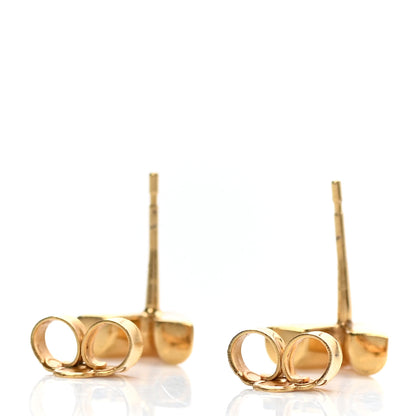 Louis Vuitton Brass Essential V Stud Earrings Gold 3 of 4