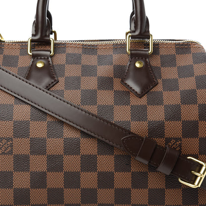 Louis Vuitton Damier Ebene Speedy Bandouliere 25 10 of 10